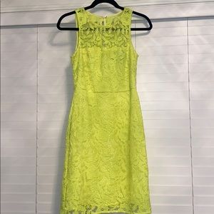 J. Crew Collection Neon Lace Dress